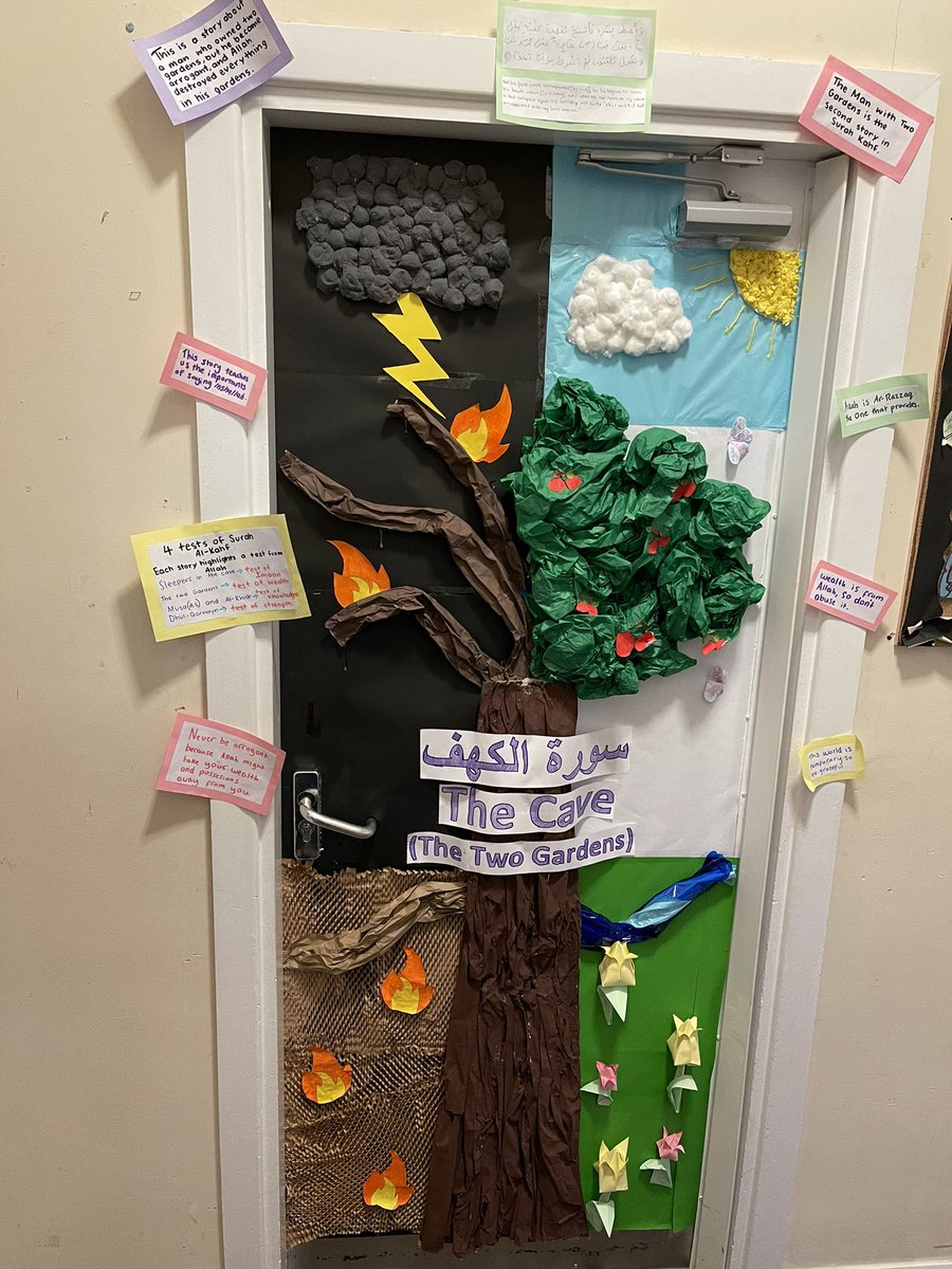 ikhlaasPrimary's tweet photo. ‘Dress the Door’ Competition for World Book Day. A HUGE well done to our winners, Year 5!! 🏆🎉📚 Photos show Year 4, Year 5 and Year 6 doors #worldbookday2022 https://t.co/1LrxevVO05