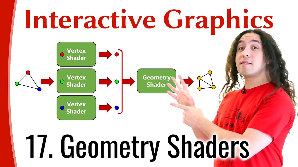 cem_yuksel's tweet image. Geometry Shaders and everything you need to know about them are discussed in the new lecture of the &quot;Interactive Computer Graphics&quot; course:
youtube.com/watch?v=5Ruv2H…
#graphics #cg #geometryshader