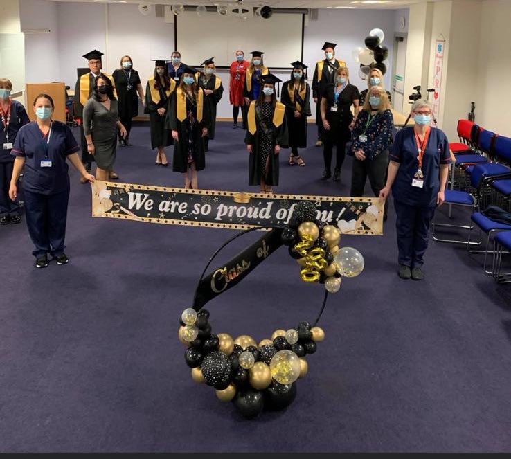 DanaSharp_'s tweet photo. How has it been 1 year today since @EDPht, hosted a graduation for us as COVID messed with our official graduation. 

Nearly 2 years qualified, time honestly does fly when your having fun… in addition to fighting a global pandemic🦠 #TeamED https://t.co/1RMwuYA5kI