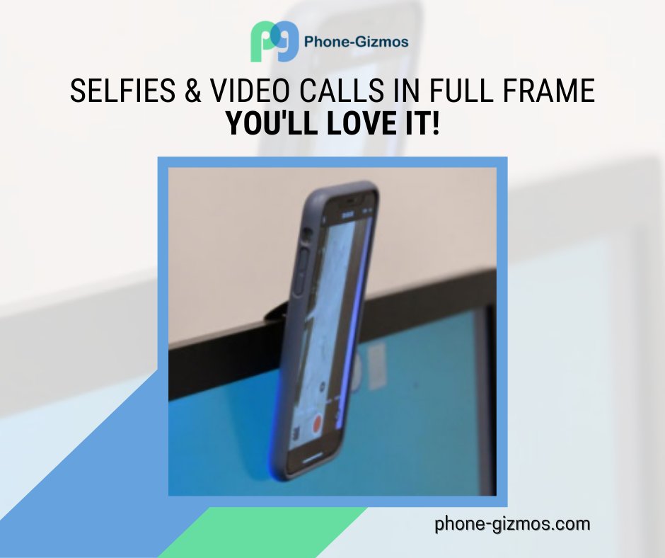 📱 #ZGrip allows you to easily hang your phone to video conference or get in your selfies in FULL FRAME! 
✅ Choose a mobile accessory that top folds to 45 degrees to provide a hook for hanging your phone. 
👉 Come, visit our website to learn more phone-gizmos.com