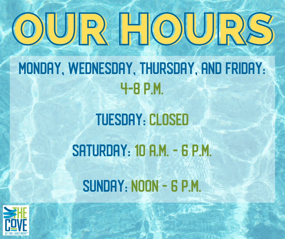 Just a friendly reminder regarding our hours! 🌊