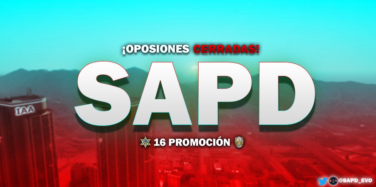 SAPD_evo's tweet photo. Quedan cerradas las instancias para pertenecer a la SAPD. Se recuerda que se publicara la lista de seleccionados este mismo miércoles 16 de marzo. Si no lograste opositar inténtalo de nuevo en la próxima promoción. Mas información en nuestra web https://t.co/eOpXVBpU72 🚔👮‍♂️ https://t.co/emMltTsYKD