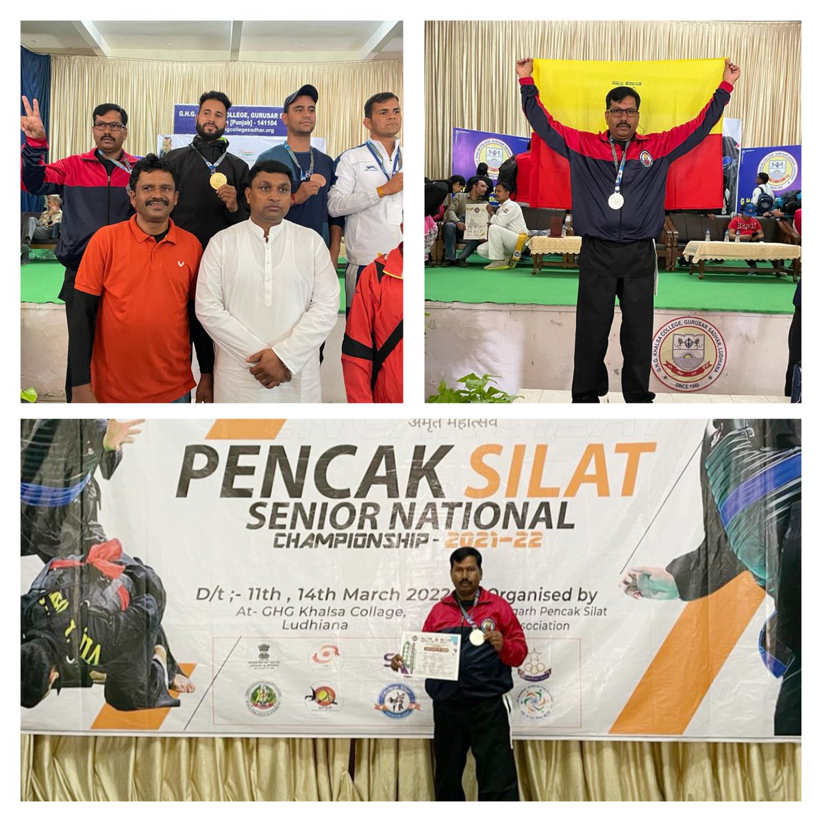 ckmpolice's tweet photo. Heartily congratulations to our staff Girish T S for bagging Silver Medal at Pencak Silat Senior National Championship 2021-22 held at Ludhiana (Punjab). He is working as Head Constable in Women PS of Chikkamagaluru District. 
@DgpKarnataka @alokkumar6994 @range_igp @Silatindia https://t.co/EncjgfhBTL