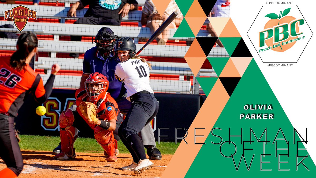 The PBC Softball Freshman of the Week is <a href="/FlaglerSports/">Flagler Athletics</a> Olivia Parker! bit.ly/3KKpZWO #PBCDOMINANT