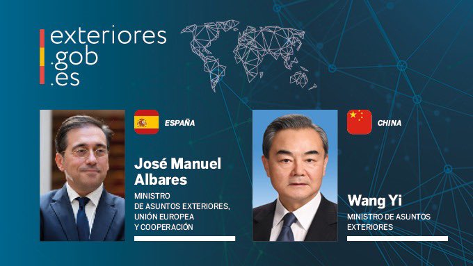 jmalbares's tweet photo. He hablado con mi homólogo de #China, Wang Yi, sobre las consecuencias de la guerra en Ucrania y los medios para ponerle fin.

🇪🇸 🇨🇳 https://t.co/eLQB3C5pXe