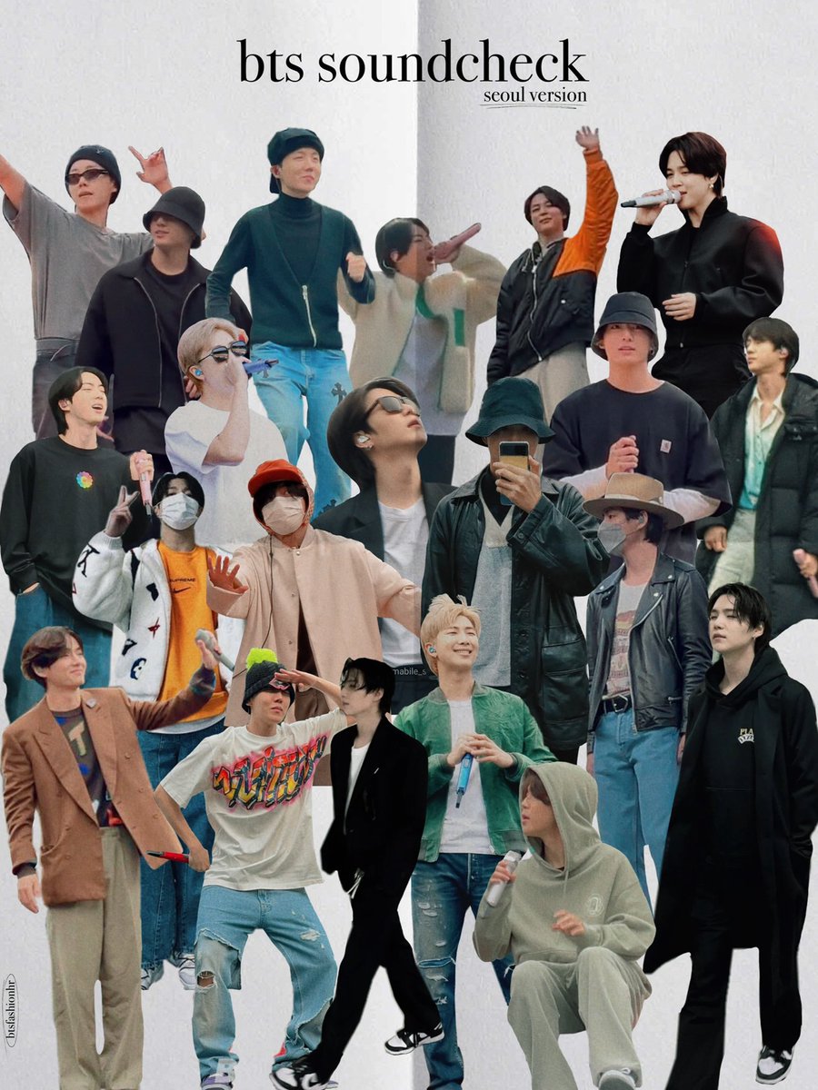 bts soundcheck looks (ptd seoul ver.)