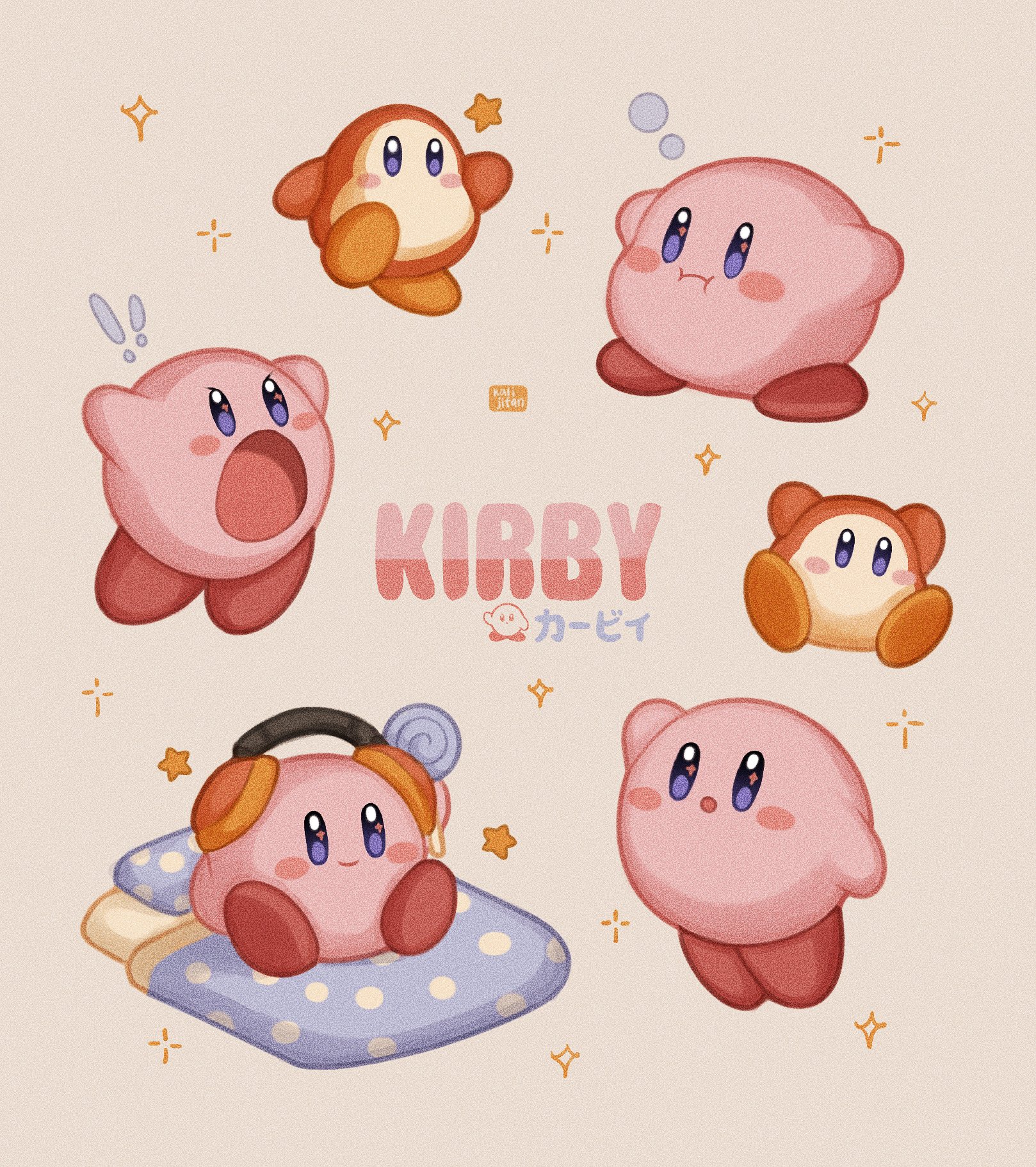 Smartphone Wallpaper] - Kirby V2. by YamiHiiro on DeviantArt