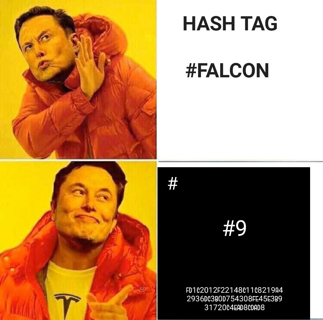 hashnumber's tweet photo. @elonmusk #falcon rocket. 
With @hashnumber #nft #NFTCommunity #nftcollector #NFTGiveaways . https://t.co/pIDUSSKnAM