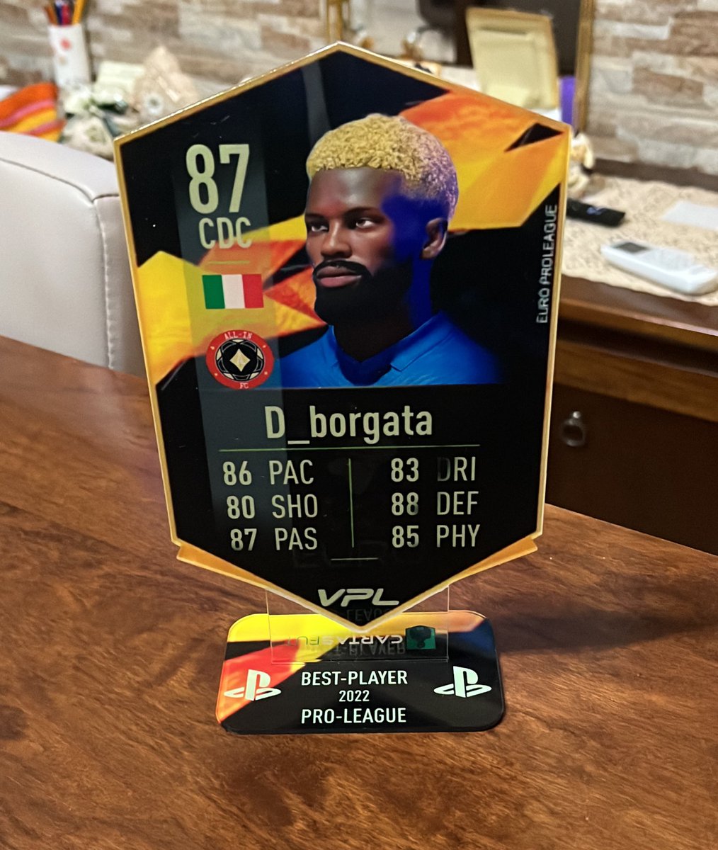 Thanks <a href="/VPLglobal/">Virtualproleague</a> , e grazie al mio capitano <a href="/OliverHutton8/">Asky86</a> per aver creduto da subito in me e ai miei fratelli  storici che fanno parte di questo club . All in una famiglia questo è il mio posto ❤️