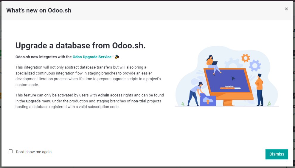 Yenthe666's tweet photo. Great #Odoo news! Starting from today on you can handle Odoo upgrades from https://t.co/kJHDq5RDzL through the UI. No more downloading, uploading etc. All from one button! 🥳🚀 https://t.co/UNIBESoTM6