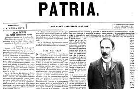 ci_cuba's tweet photo. El 14 de marzo de 1892, salió a la luz el primer número del periódico Patria, fundado por José Martí.
#CubaViveEnSuHistoria.#CubaMined. https://t.co/EuPRKWuq98