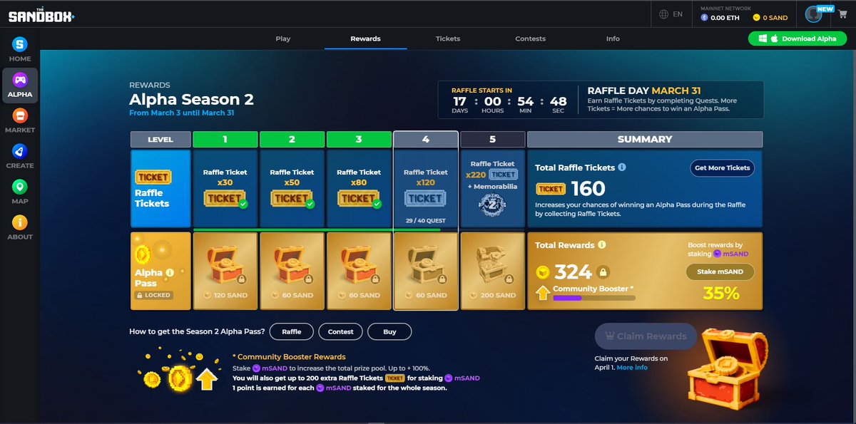 HawkDrunken's tweet photo. @TheSandboxGame Yaas its time to show my happy face 😍😘#SandboxAlphaS2Contest for a chance to earn up to 1,000 $SAND! Starting March 14 -  Show your Raffle Tickets. Check out my screenshot below! 👇 #SandboxAlphaS2 https://t.co/BdrO9k3C5V