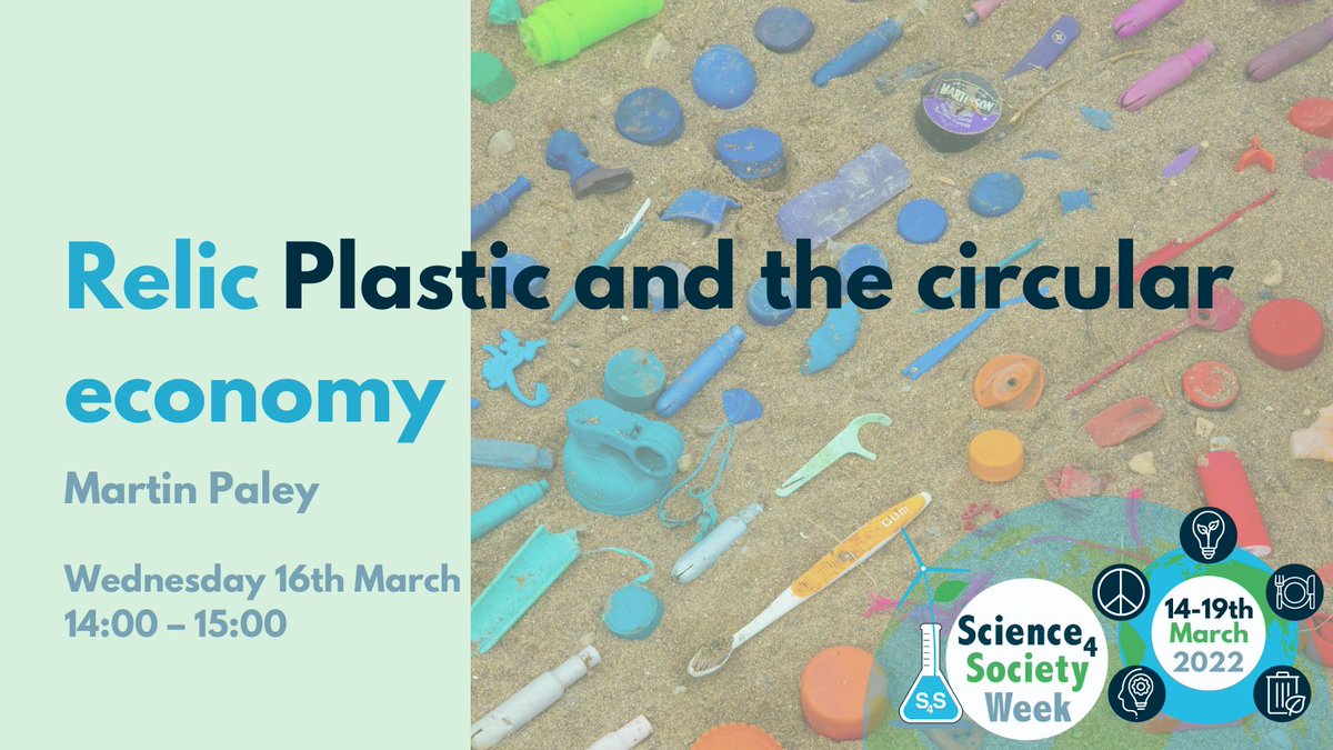 S4SWeek's tweet photo. What’s on tomorrow for #S4SWeek2022?👇

Looking at the theme #ClimateChange, #Consumption and #Waste...🌍🛍

Martin Paley will demonstrate live how Relic Plastic give non-recyclable plastics a new life! ♻️

Join us at 2 pm ⏰👉 https://t.co/42be2g1vks https://t.co/7rOO1cLp7W