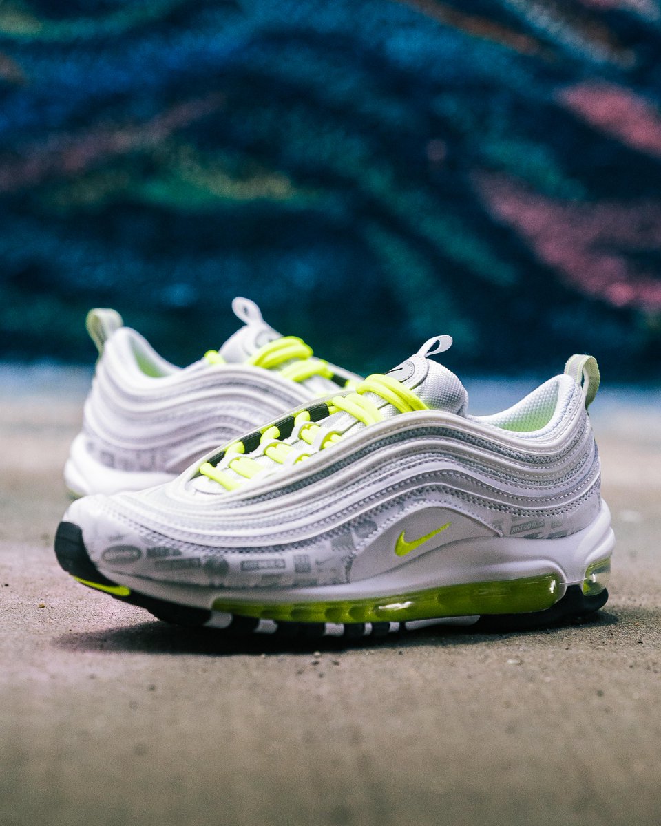 A jolt of volt. #AirMaxMonday Shop #Nike Air Max 97 in-stores and online. bit.ly/2Xye1ZS