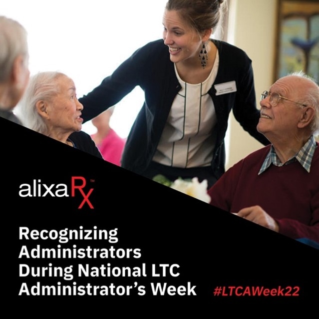 AlixaRx's tweet photo. It’s National Long-Term Care Administrator’s Week!
AlixaRx would like to thank the outstanding administrators and staff for all that you do leading our long-term care communities. We are honored to support your efforts in providing quality care.
#LTCAWeek22 #AlixaRx #Pharma... https://t.co/B6zKbseNI3