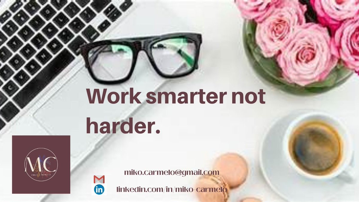 carmelo_miko's tweet photo. The Virtual Assistants are great managers of time, highly organized, and have strong analytical skills that are essential for making deadlines and delegating responsibilities.
Contact us
miko.carmelo19@gmail.com
#myfreelancingjourney
#workingmom
#executiveassistant
#virtualva https://t.co/D9ZPxmb7Lt