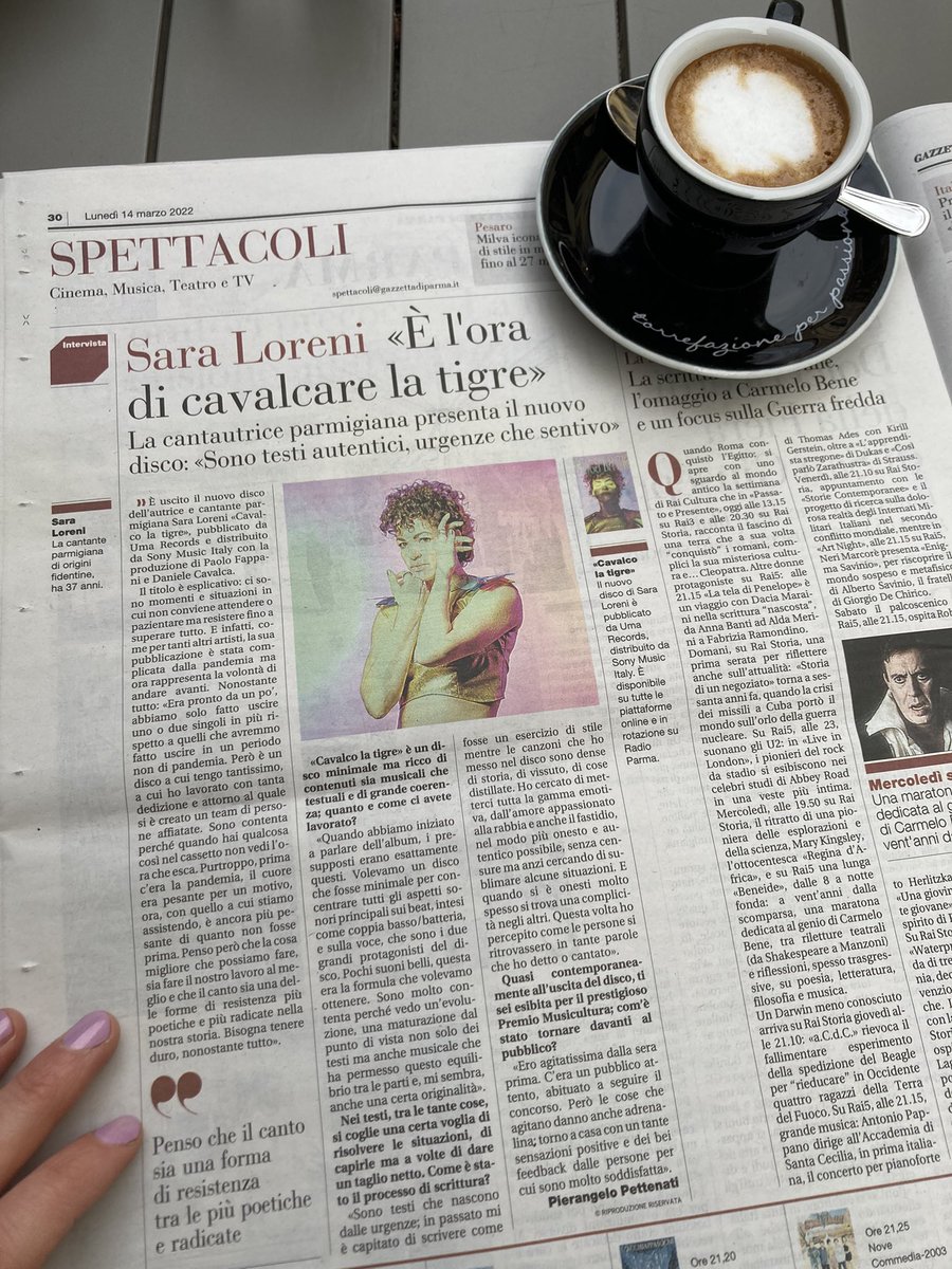 A proposito di cavalcare la tigre, una bella intervista sulla <a href="/gazzettaparma/">Gazzetta di Parma</a> oggi 🐅