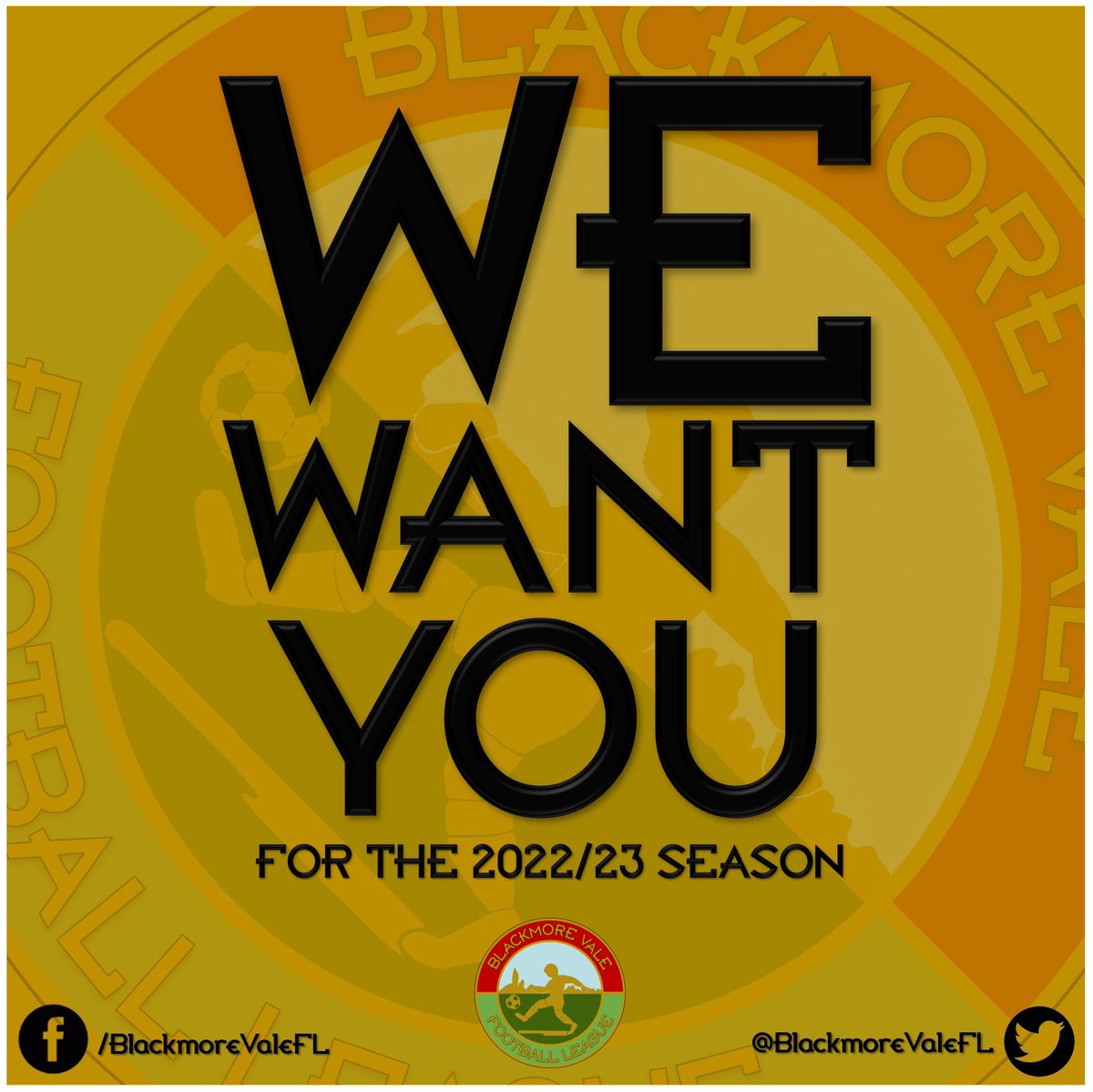 The 𝗖𝗹𝘂𝗯 𝗘𝗻𝘁𝗿𝘆 𝗙𝗼𝗿𝗺 for the 2022/23 edition of the BVFL is 𝗡𝗢𝗪 𝗔𝗩𝗔𝗜𝗟𝗔𝗕𝗟𝗘!

So if you are interested in;
● Sunday Morning 11 a-side Men's Football
● From September until May
● Across Somerset &amp; Dorset

Please send us a message.

#BVFL #Grassroots