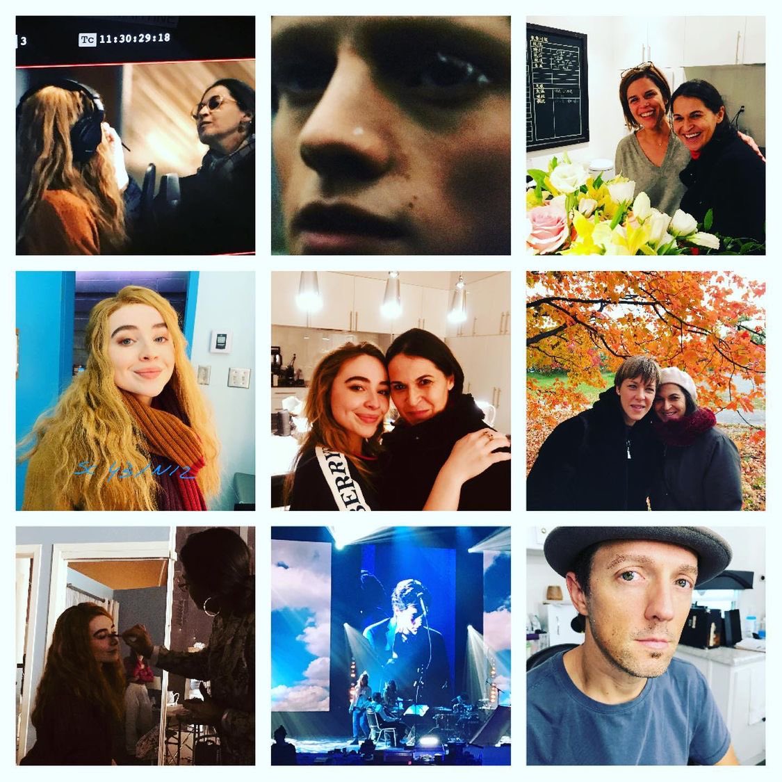 sabrinaupdatehq's tweet photo. 📸 | @SabrinaAnnLynn via fanny_vachon on Instagram | Behind the scenes 2020  Clouds movie #justinbaldoni #sabrinacarpenter #finargus #madisoniseman #nevecampbell  with my co-head Pamela Goldammer https://t.co/pakVRmXQzT