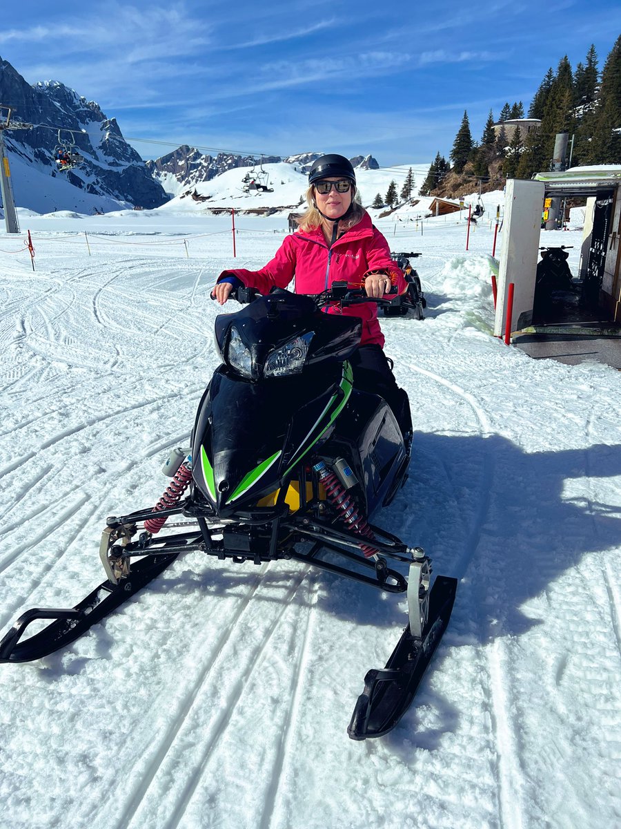 NewInZurich's tweet photo. Ever been on a #snowmobile? Today I had a go at @EngelbergTitlis and it was such great fun! Highly recommend! #engelbergtitlis #snowsports #winterwinderland #mountains #swissmountains #snowgoals @Columbia1938 https://t.co/71MUf1tKJR