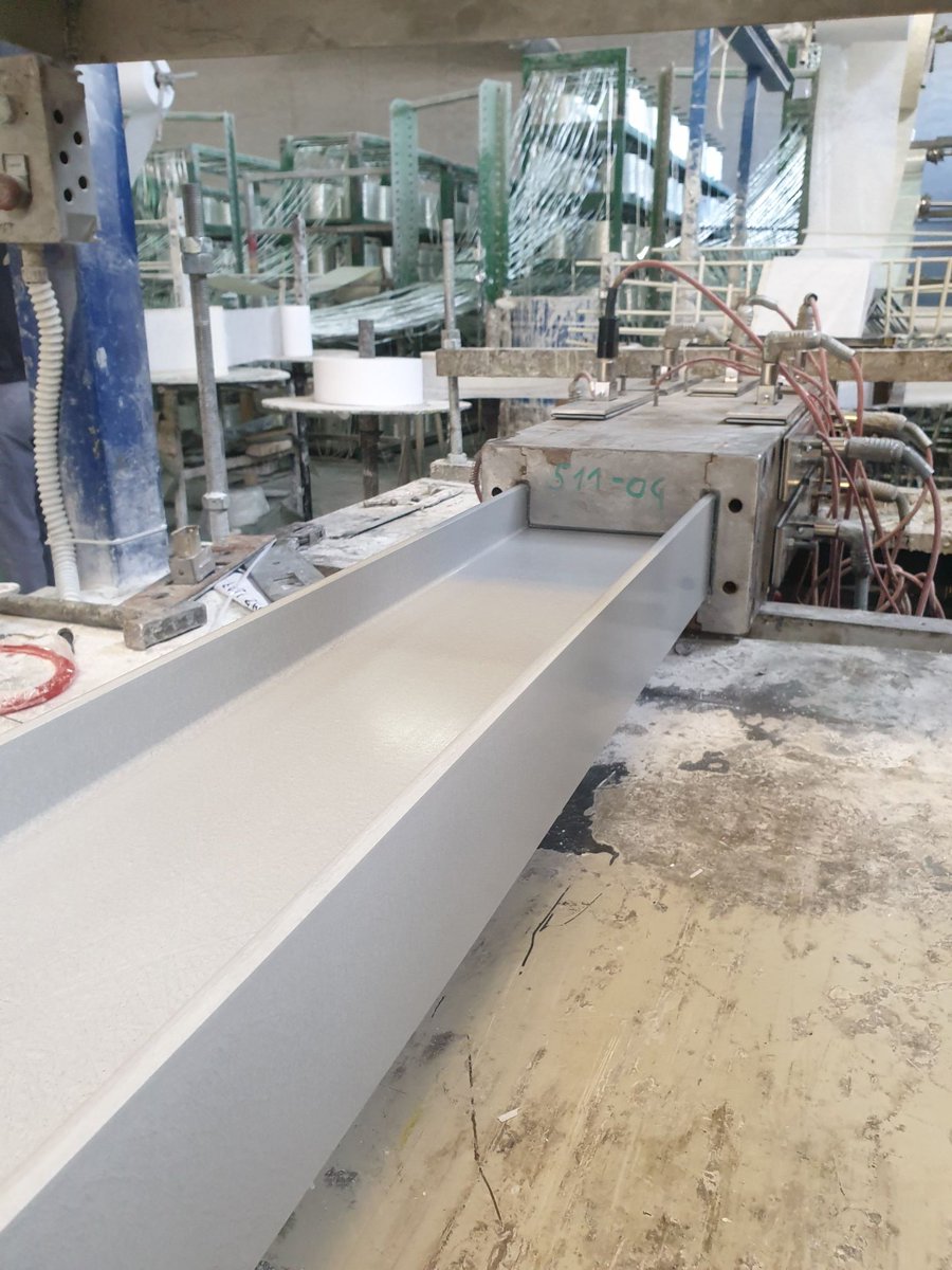 FibraworldFRP's tweet photo. A new lot of GRP H-Beams is ready to be delivered! #pultrusion #grpprofiles #gfkprofile #fiberglass #vetroresina https://t.co/DgGDKgelrX