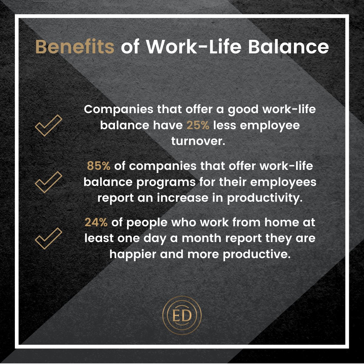 Companies need to prioritise flexible working!

We often see colleagues more than our own family. Keeping a healthy work-life balance is important for our personal health and can improve productivity.

#recruitment #recruitmentagency #sales #saas #servicenow #officelife #worklife