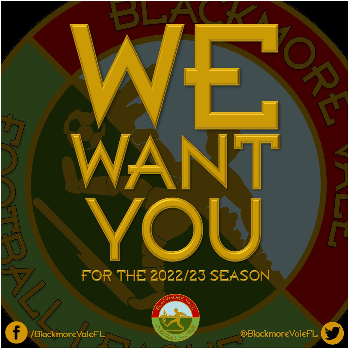 The 𝗖𝗹𝘂𝗯 𝗘𝗻𝘁𝗿𝘆 𝗙𝗼𝗿𝗺 for the 2022/23 edition of the BVFL is 𝗡𝗢𝗪 𝗔𝗩𝗔𝗜𝗟𝗔𝗕𝗟𝗘!

So if you are interested in;
● Sunday Morning 11 a-side Men's Football
● From September until May
● Across Somerset &amp; Dorset

Please send us a message.

#BVFL #Grassroots