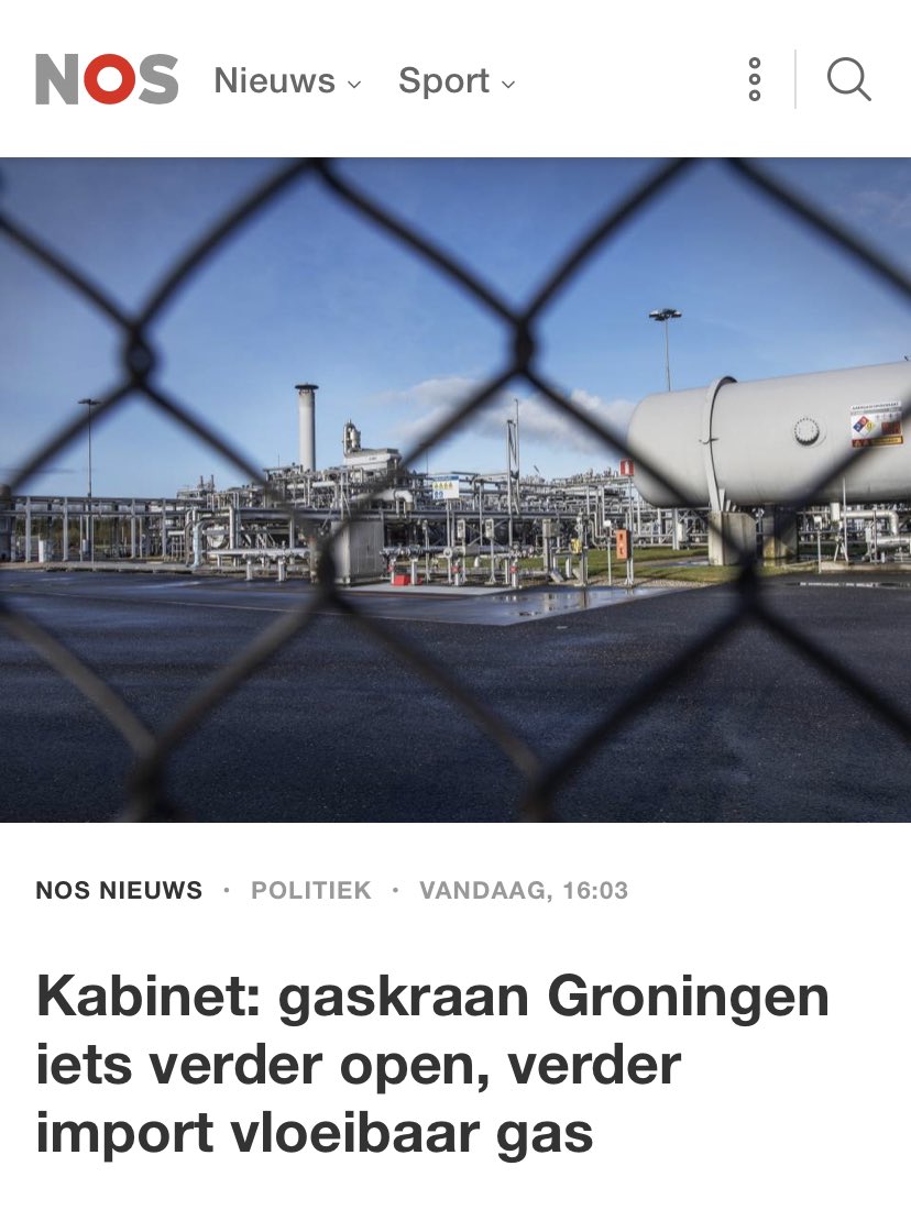Kabinet gaat #gaswinning Groningen mogelijk verhogen en verlengen ondanks veiligheidsrisico’s

Zonder extra geld voor Groningen

Zonder plan om schadeafhandeling en versterking onveilige huizen eindelijk goed te doen

Zonder alternatieven serieus te nemen 

#respectvoorGroningen