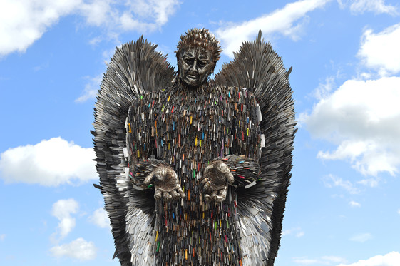 Knife Angel is coming to Stoke-on-Trent in April If you plan to visit the monument, let us know to capture the number of children/young adults that engage with the project. Email knife.angel@stoke.gov.uk regarding site visits, request educational materials or if you have any q's