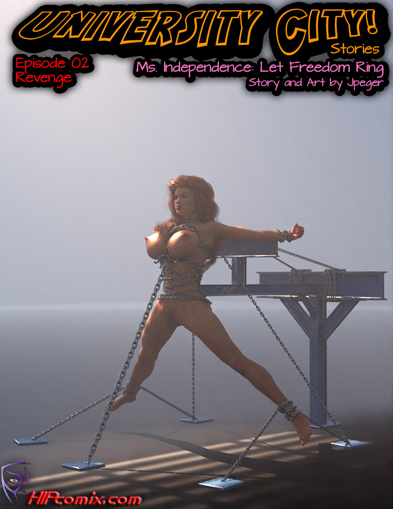 Jpeger's tweet photo. Ms. Independence: Let Freedom Ring. Episodes 1 and 2 - Coming July 4th, only at @hipcomix 

#bondage  #superheroine #peril #redhead #BDSM https://t.co/Gptwu4FTYO