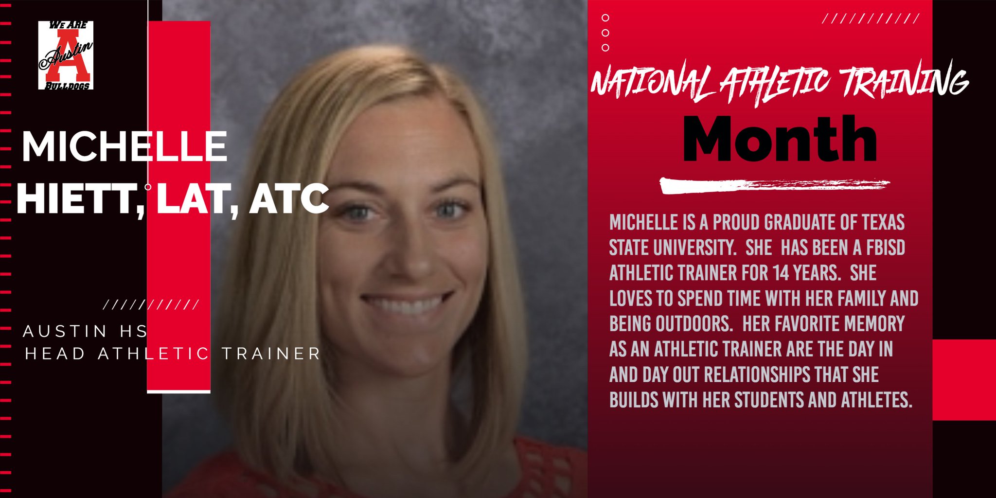 Fort Bend ISD Athletics on Twitter "HAPPY NATIONAL ATHLETIC TRAINER