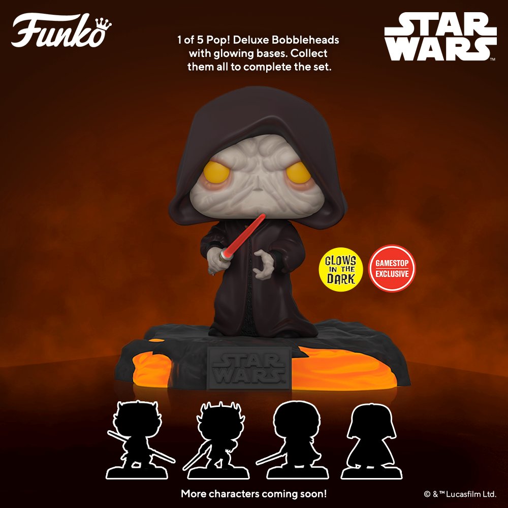 Nouvelle Funko Pop Deluxe Star Wars - Sabre Laser Rouge Volume 1: Palpatine