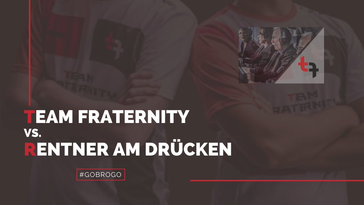 🔥R6🔥

It's matchday number 5 in today's @FireLeagueDE game against #RentnerAmDrücken at 19:10 CET. GLHF.

Cast live by <a href="/ZnipeExoTiC/">ZnipeExoTiC</a> and @ThorsHeroR6.

Line-up:
<a href="/BaX_R6/">Florian “BaX“ B.</a> 
<a href="/L4gr0r6/">lagro</a> 
<a href="/Jobu_R6/">Jonas 'Jobu' B.</a> 
<a href="/FriedemannR6/">Friedemann</a> 
<a href="/Shini_R6/">Shini 🐉</a> 

#TeamFraternity
#GoBroGo