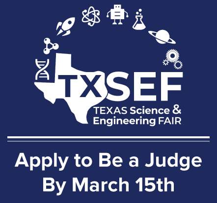 TXWorkforce's tweet photo. 📢 REMINDER for #TXSEF Judges!

Tomorrow, March 15, is the LAST DAY to apply to be a Judge for this year’s @TXSEF.

Your participation would go a long way into shaping the future of #STEM students in Texas!

Apply to be a Judge today ⬇️
https://t.co/apMaXMFfnq

#txstem #txschools https://t.co/QuQDflx7K3