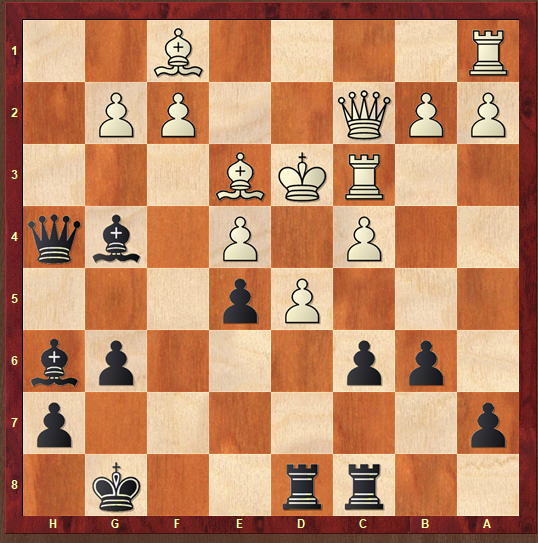 mjflorent's tweet photo. Hi @chessable - original game tactic 1 ... cxd5 2. cxd5 (preparatory) Rxd5+ 3. exd5 e4+ 4. Kxe4 Bf5+ 5. Ke5 Qe7+ 6. Kd4 Bg7 mate #TacticsMadness https://t.co/a6MQRw9AFh