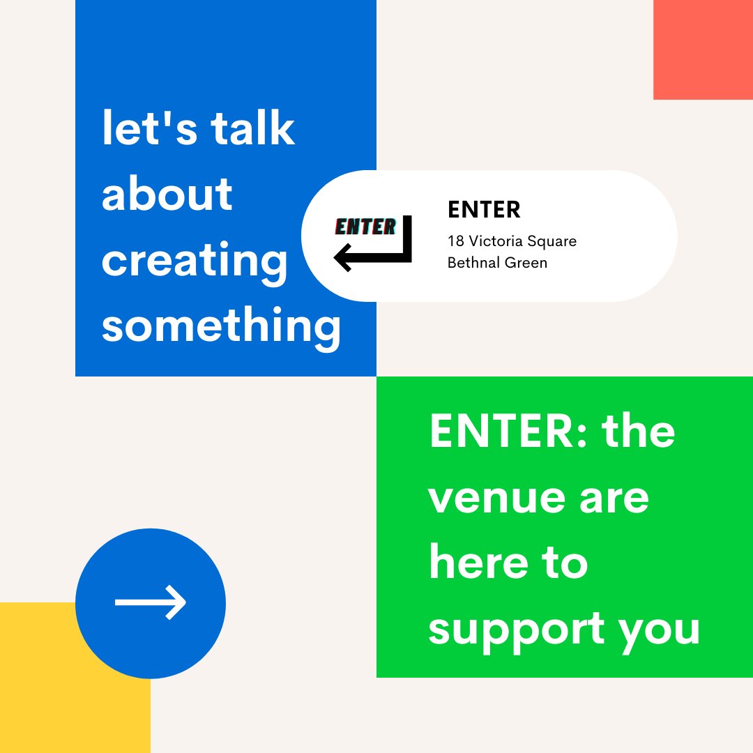 Enter_theVenue's tweet image. Let&apos;s get talking about what you want to create and how we can help you do that. Here is some information about us, our space and what we&apos;re looking for. 

If you have any questions, tweet us and we&apos;ll get to answering or you could contact us: 
entervenue.co.uk