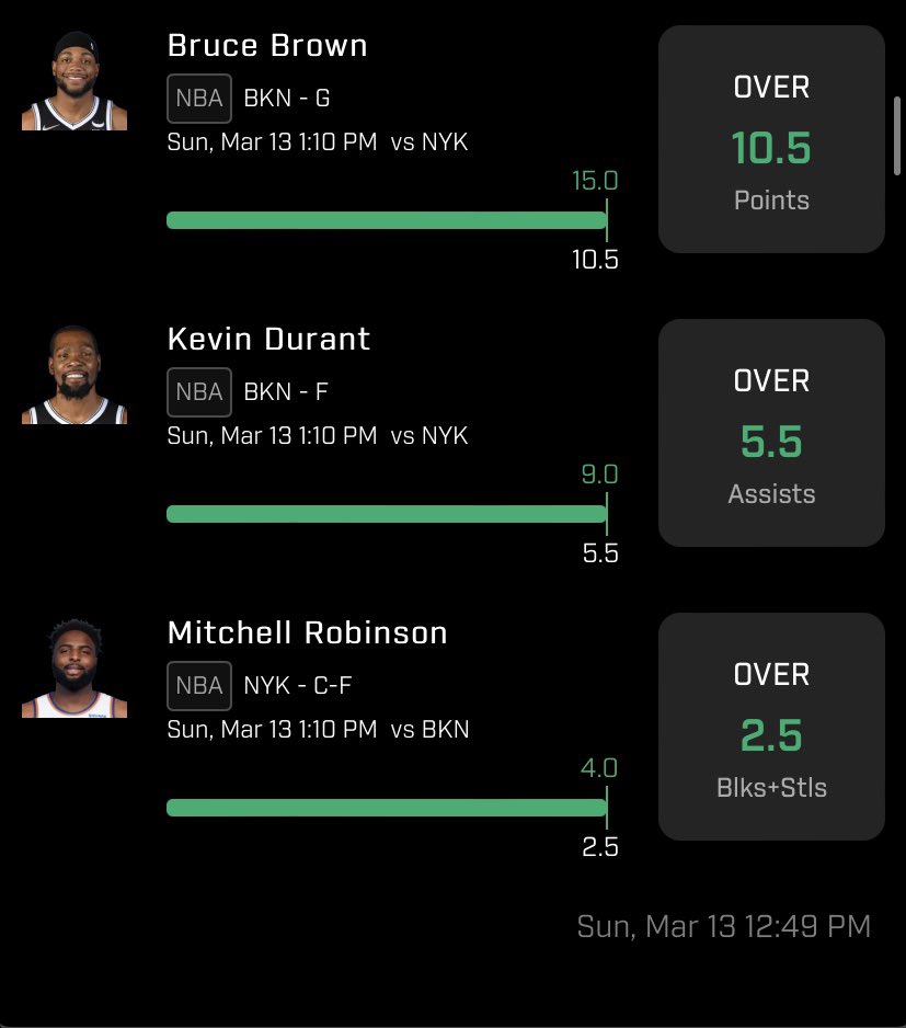 GreenTeamDFS's tweet photo. Big greens yesterday 12 entries won, here’s some of my 3 pick powers that hit. Gonna try to start posting my favorite picks before lock for y’all.
#PrizePicks #DFS #GamblingTwitter #NBA #NBAProps #FreePicks https://t.co/7qgNAwVh2P