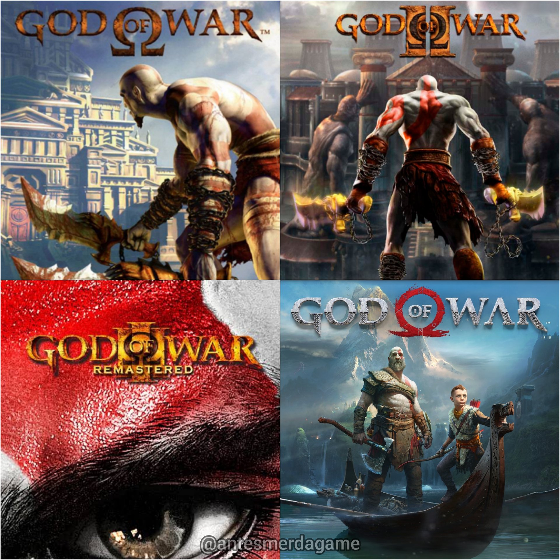 God of war 1,2,3,4 historia