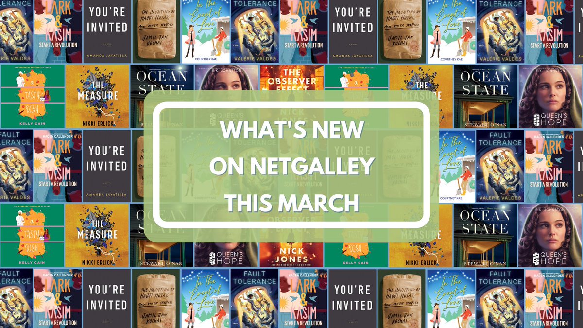 NetGalley's tweet photo. There are an incredible amount of books to request on NetGalley—it’s a book lover’s dream!

#WeAreBookish is highlighting new books and audiobooks added to NetGalley in the last month: https://t.co/GNcdpV3Cn2 

What's the last book you requested on NetGalley? #TBR #NetGalley https://t.co/2ysPt9BmWl