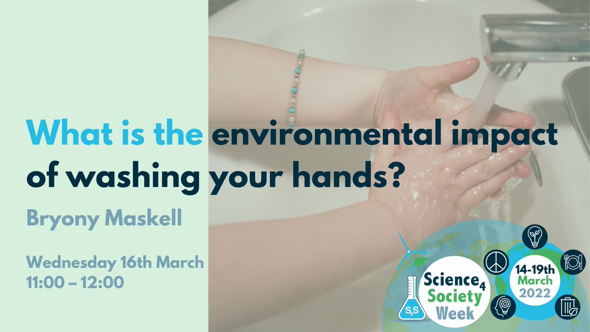 S4SWeek's tweet photo. It’s #S4SWeek! What’s on today? 👇

Looking at the theme #ClimateChange, #Consumption and #Waste...🌍🛍

Briony Maskell will explore the environmental impact of washing your hands and show you how to make your own soap!🧼

Join us at 11 am ⏰👉 https://t.co/CJLgRAQSQ2 https://t.co/syIyyyAO7q
