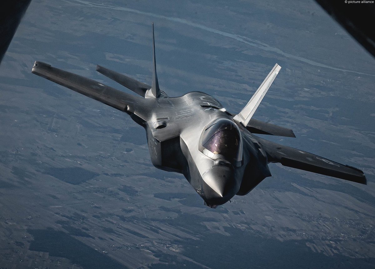 GermanAmbUSA's tweet photo. Germany has decided to purchase F-35 fighter jets from the US, to continue performing the nuclear sharing mission in the future. The goal is to replace the current Tornado jets by 2030.
 
The purchase of F-35s is yet another sign of US-German partnership in this challenging time. https://t.co/t37wPIP39U