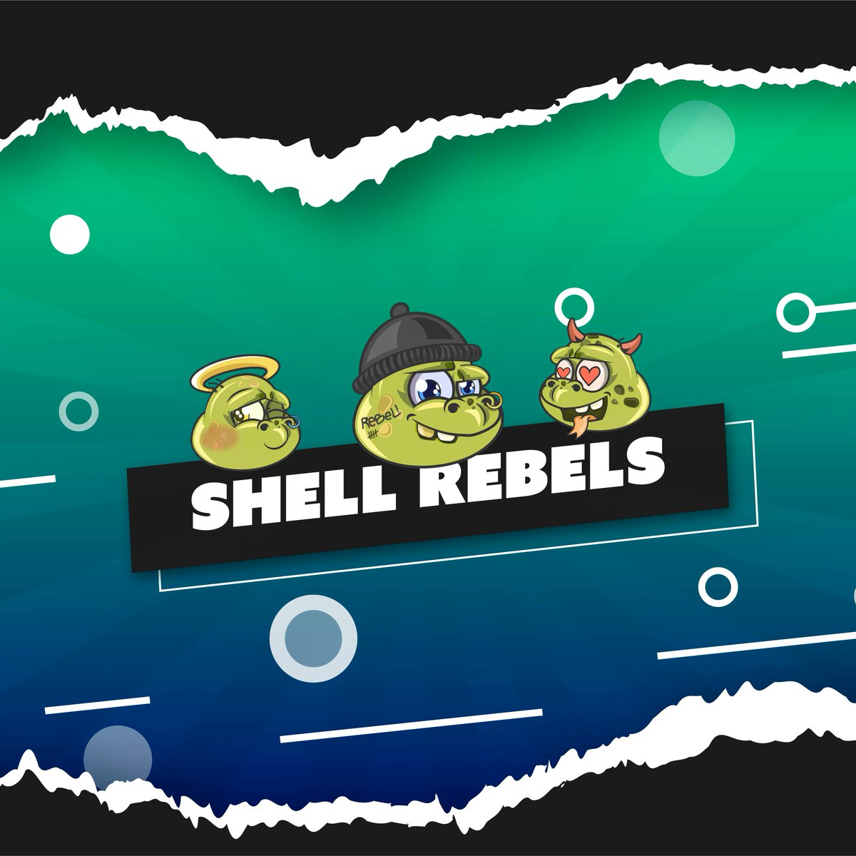 ShellRebels's tweet photo. 10K TURTLES ON THE ETHEREUM BLOCKCHAIN���⚡️
We've created a new generation of brave #survivors who are not hiding in their shell any longer, called: #TheShellRebels 💥🏴☠️
PS. Check out our #Emojis! You can use them as #GiphyStickers 😇😎😍
#nft #nftart #nfts #nftcommunity https://t.co/orqGbx5RUp