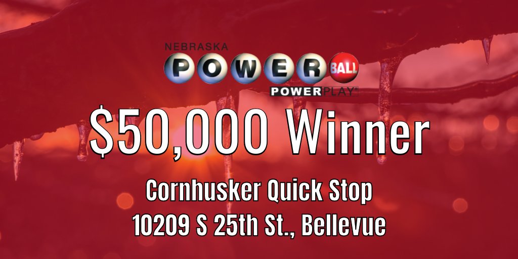 It's another fine Monday morning out there in Nebraska Lottery land, so let's check in on this weekend's big winners. First up, someone who bought a Powerball ticket in Bellevue for Saturday night's drawing won $50,000! https://t.co/WtYic7DxLF