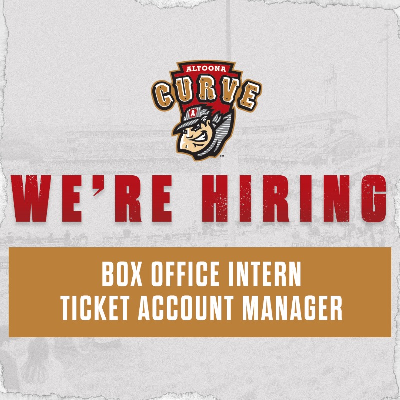 AltoonaCurve's tweet photo. We're looking to add some customer service driven talent to our front office. Check out the positions &amp; apply below!