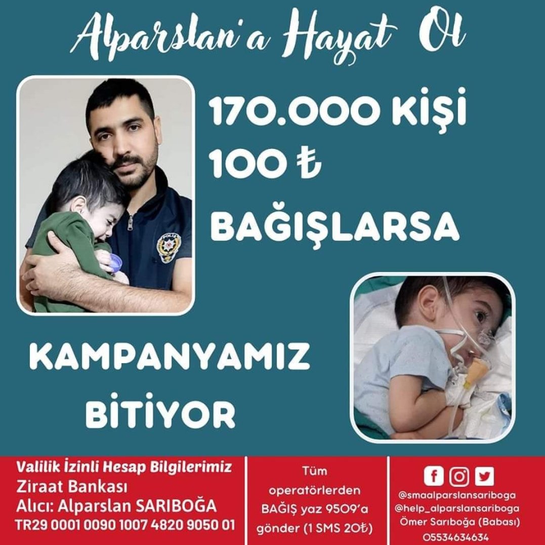 ALPARSLAN Sma tip 1 Kas hastası.
Aydın Emniyetinde görevli Polis memuru arkadaşımız Ömer Sarıboğa nın oğlu.
Alparslan ikiz kardesi Metehan dan ayrılmasın diye Aydın Valiligi onaylı kampanyası devam ediyor.

<a href="/evrenalankus/">EVREN ALANKUŞ</a>
<a href="/kaanmete/">Mehmet Kaan Mete</a> 
<a href="/OzlemAgirmanTR/">Özlem Ağırman 🇹🇷</a> 
<a href="/KSerefhanoglu/">Kıvanç ŞEREFHANOĞLU</a> 
<a href="/draliseker/">Ali ŞEKER</a>