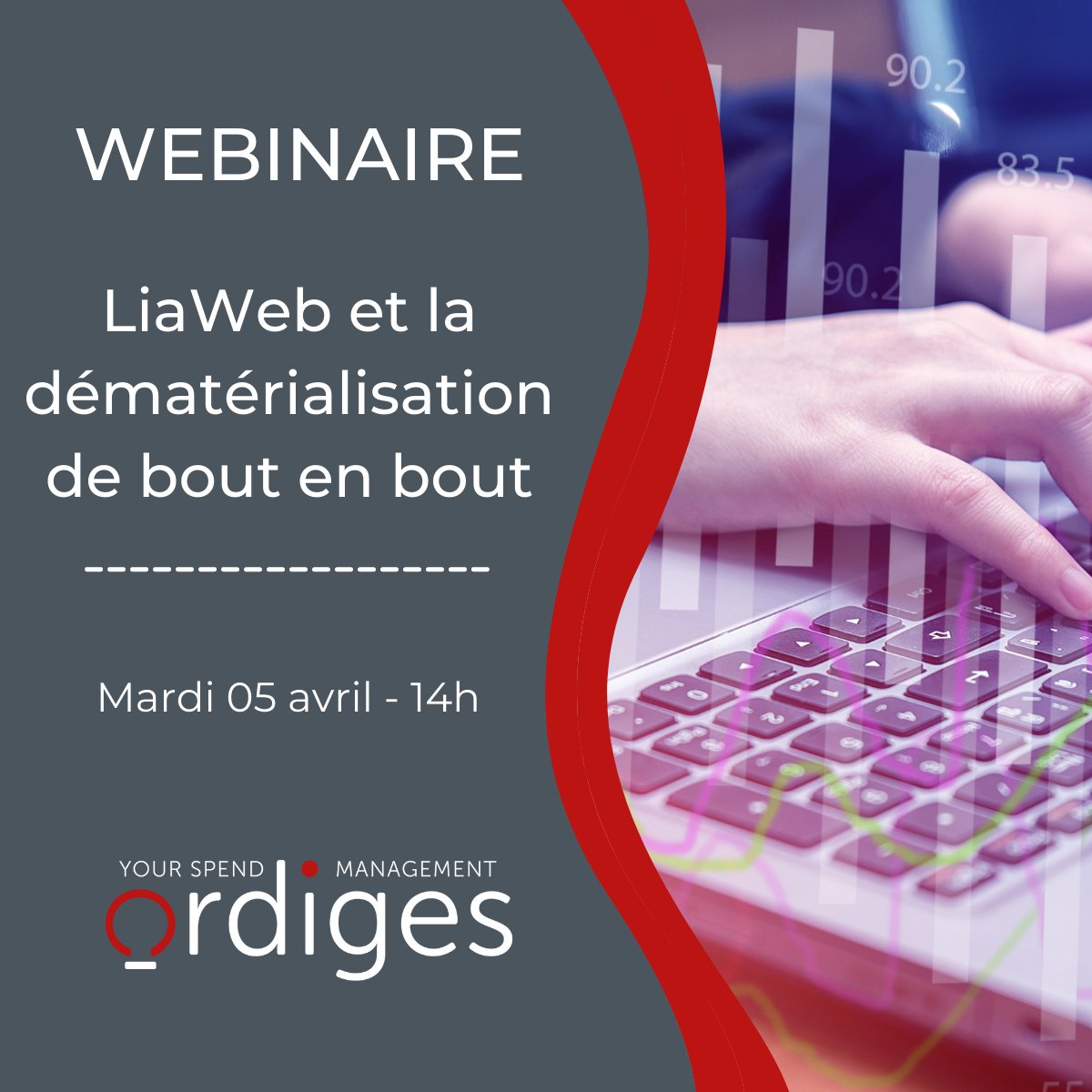 Ordiges's tweet photo. 📢 Comment mettre en œuvre un processus de  #dématérialisation sur la totalité de la chaîne d’#achat ?

👉 C’est une question à laquelle nous allons répondre lors d’un #webinaire prévu le 5 avril à 14h 🧐

Pour s'inscrire, c'est ici : https://t.co/4X3uDBH2Ox https://t.co/gyPHor27eY