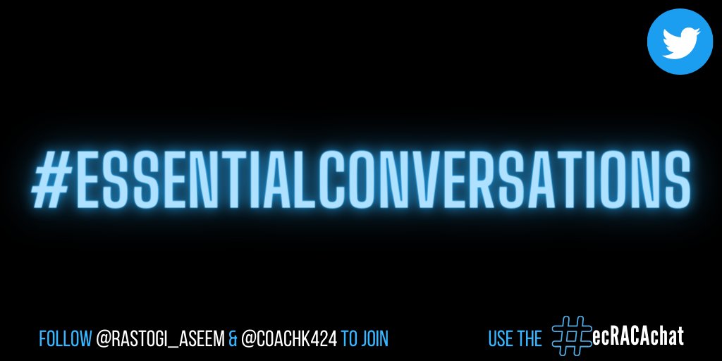 CoachEssential's tweet photo. #ecRACAchat comes to you LIVE in 30 minutes - time for some #EssentialConversations!
Are you ready? Letโs do it!
Follow @CoachEssential, @rastogi_aseem and @coachk424 to participate! #EssentialCoaching https://t.co/hcuWSWiprF