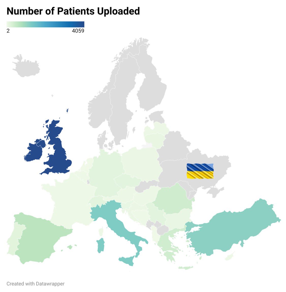 Another milestone in ￼#CASCADE: more than 9️⃣4️⃣0️⃣0️⃣ patients have been included in the study! 🤯

The most active centres:
🇬🇧 UK - 4059
🇮🇹 Italy - 1259
🇹🇷 Turkey - 1143
🇪🇸 Spain - 620
🇷🇴 Romania - 398

🚨 New centre registration closes 31st March: 
bistc.redcap.bham.ac.uk