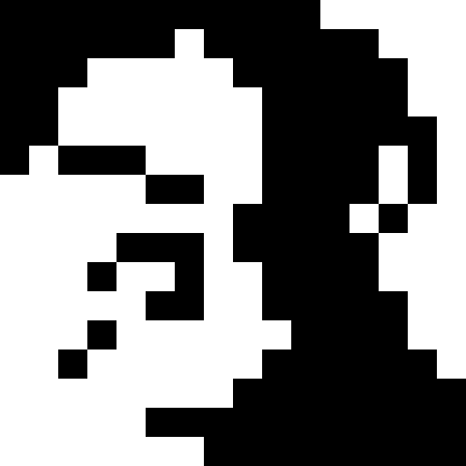 PerplexelPixels's tweet photo. "Determined"
A quick 1-bit 16x16 portrait https://t.co/c8dI8a7r4u