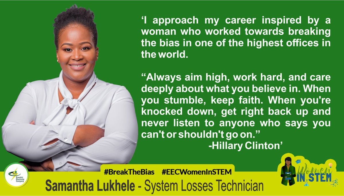 EecEswatini's tweet photo. #EECWomenInSTEM lending their voices to #BreakTheBias in the workplace and our communities beyond International Women's Day. https://t.co/flM3GpI9IM